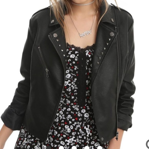 Hot Topic Jackets & Blazers - Hot Topic Build a Bear Furry’N Fierce Faux Leather Jacket Small